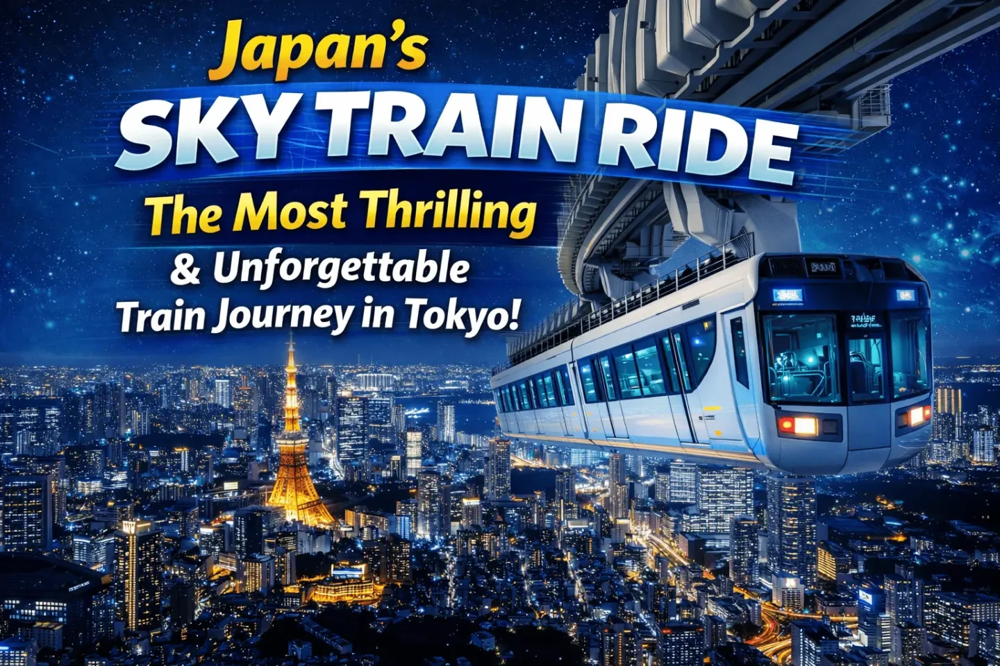 Japan’s Sky Train Ride: The Most Thrilling and Unforgettable Train Journey in Tokyo!