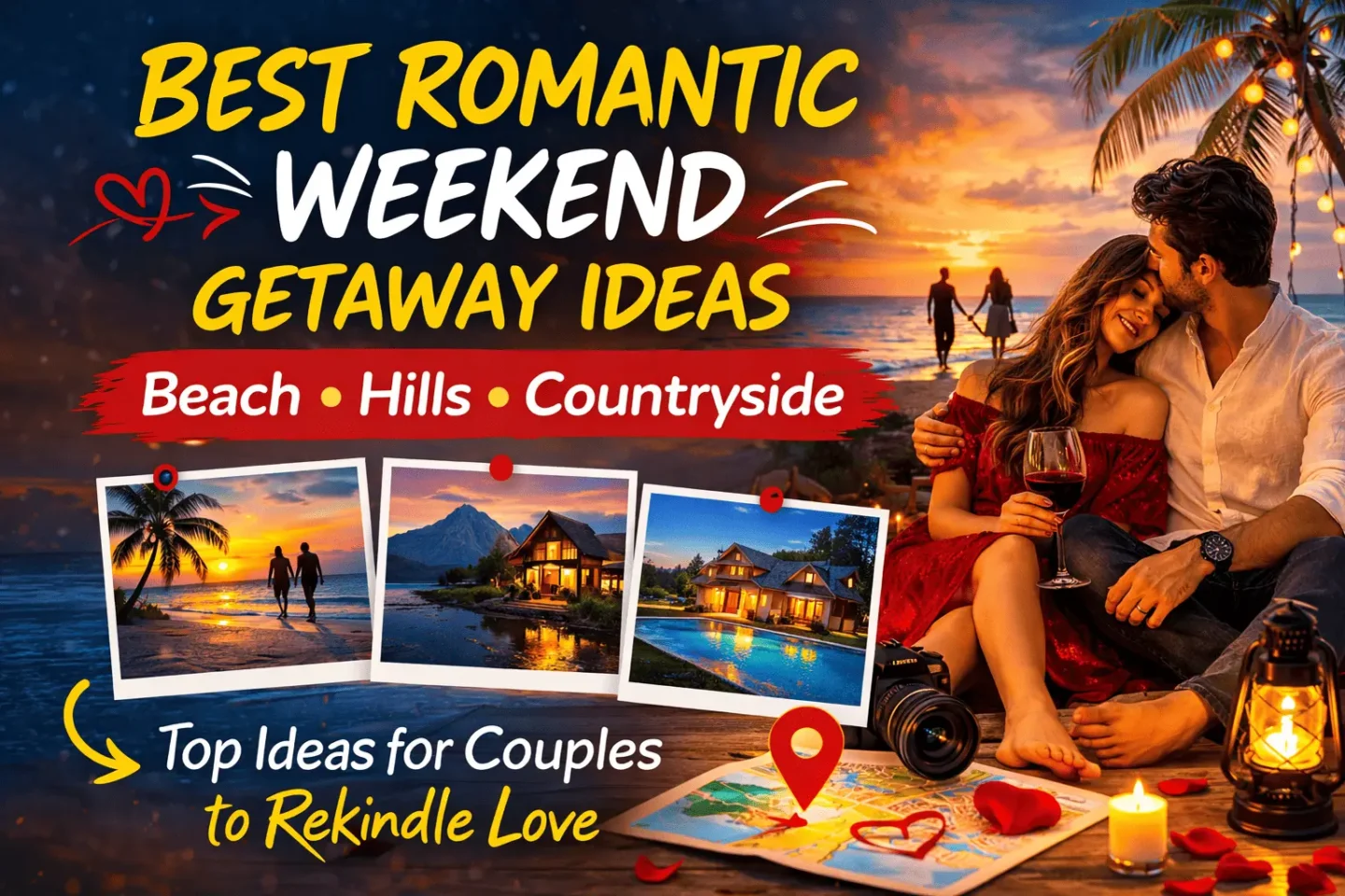 Best Romantic Weekend Getaway Ideas for Couples to Rekindle Love