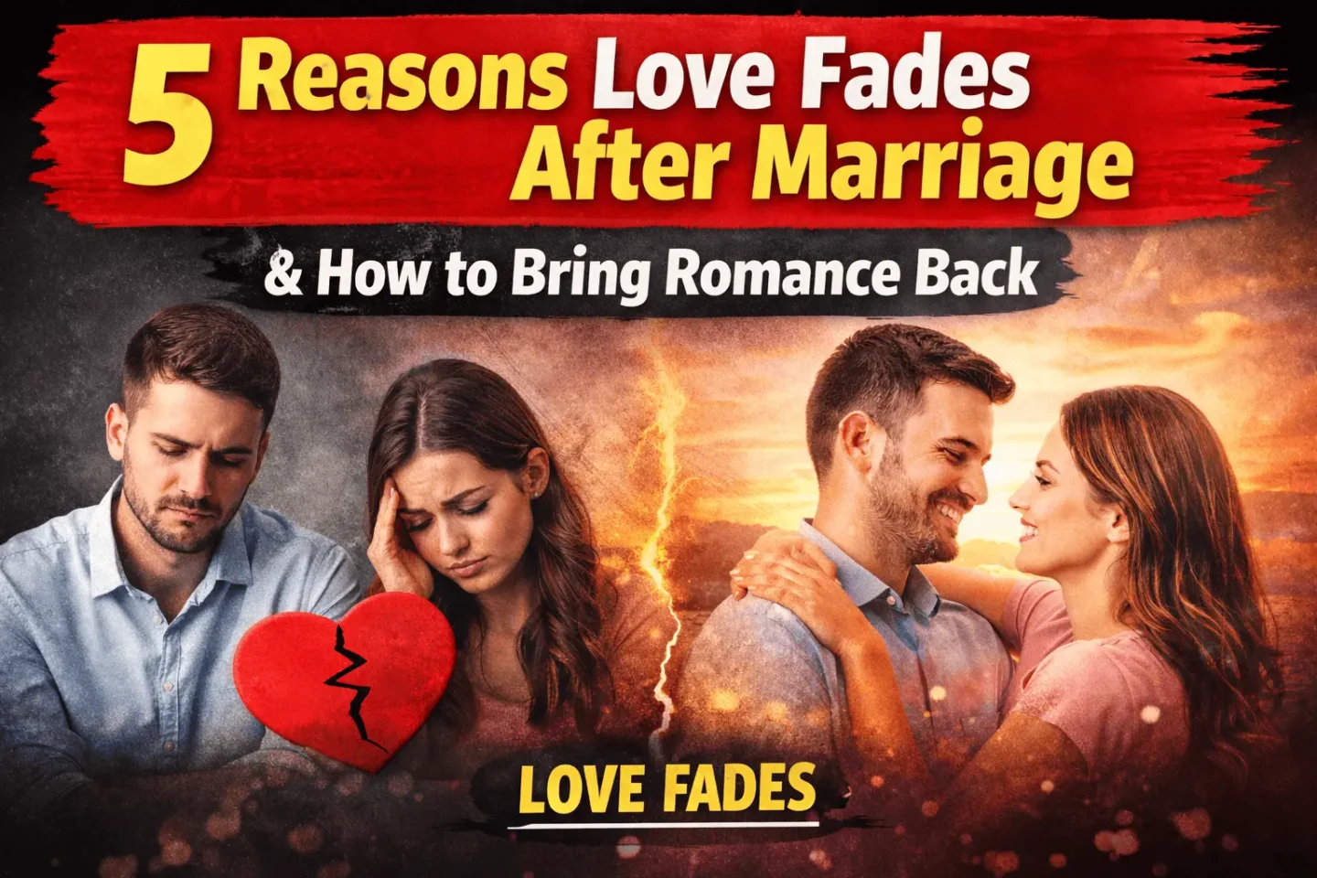 5 Reasons Love Fades After Marriage & How to Bring Romance Back