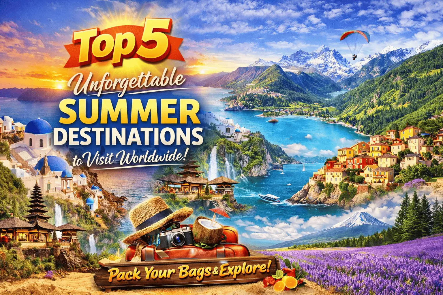 Beautiful destination beach landscape